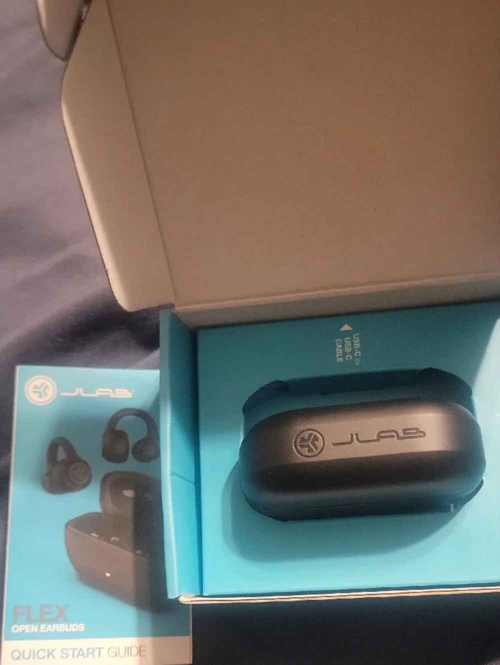 JLab Blue Wireless Earbuds with Charging Case - True Wireless